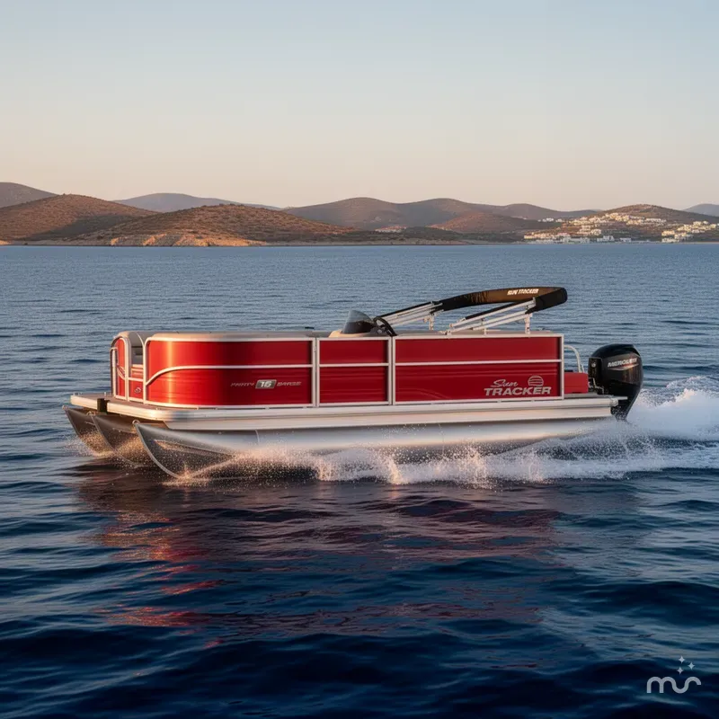 Slide: The Image of Sun Tracker Party Barge 16 DLX 2026 - 4