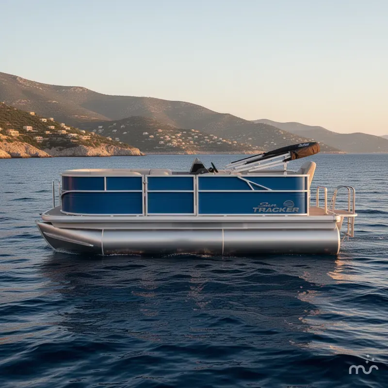 Slide: The Image of Sun Tracker Party Barge 16 DLX 2026 - 2