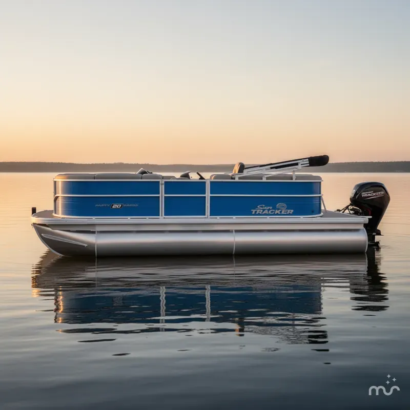 Slide: The Image of Sun Tracker Party Barge 20 DLX 2026 - 1
