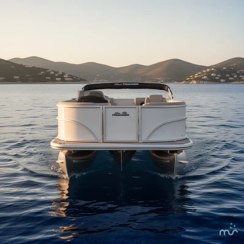 Slide: The Image of Sun Tracker Party Barge 16 DLX 2026 - 1