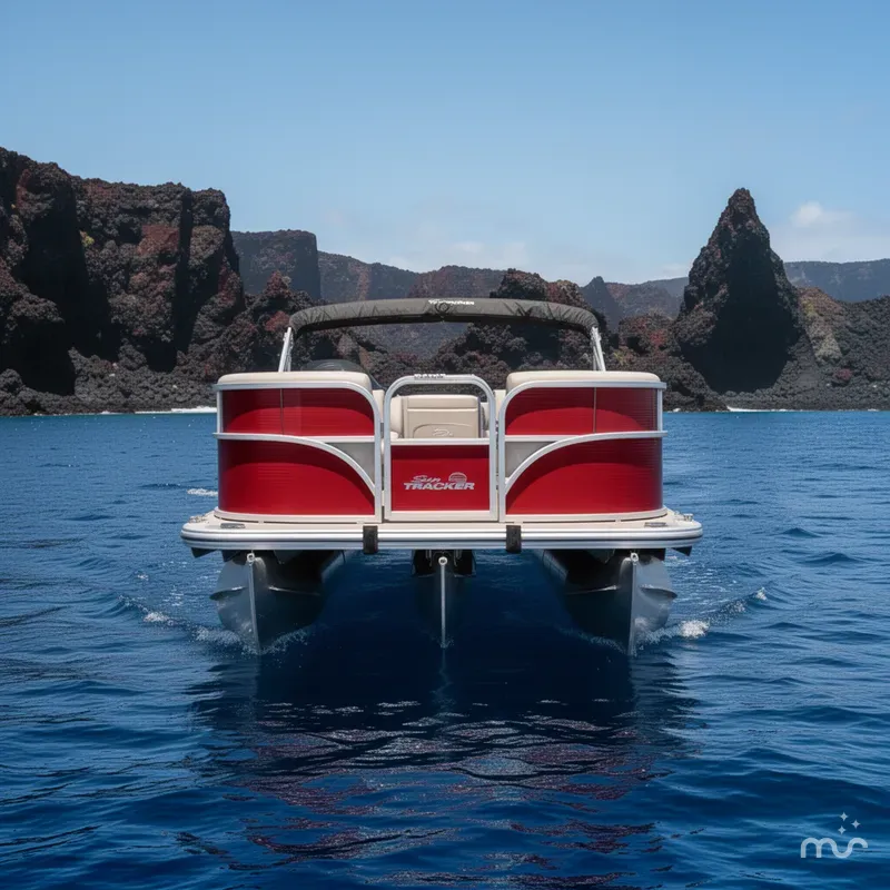 Slide: The Image of Sun Tracker Party Barge 16 DLX 2026 - 3