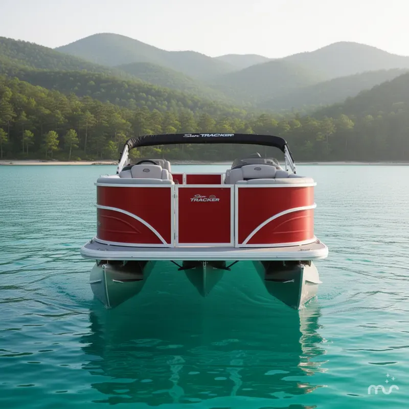 Slide: The Image of Sun Tracker Party Barge 16 DLX 2026 - 3