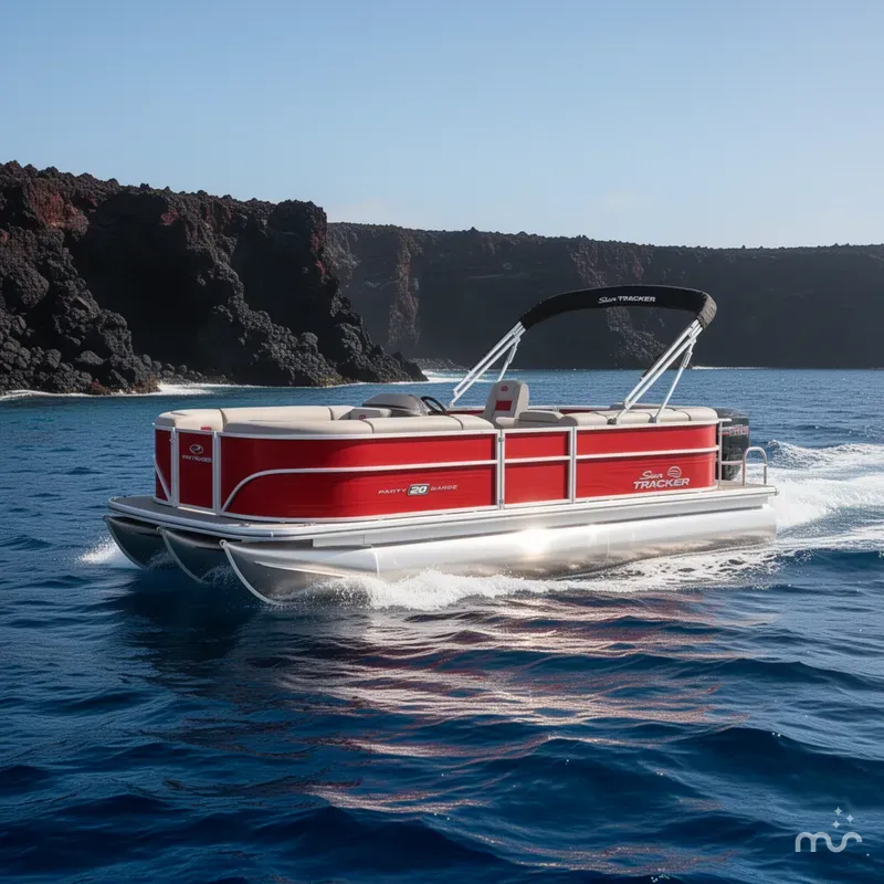 Slide: The Image of Sun Tracker Party Barge 20 DLX 2026 - 4