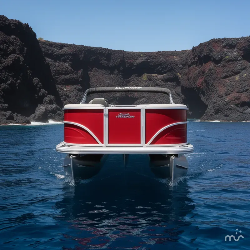 Slide: The Image of Sun Tracker Party Barge 16 DLX 2026 - 1