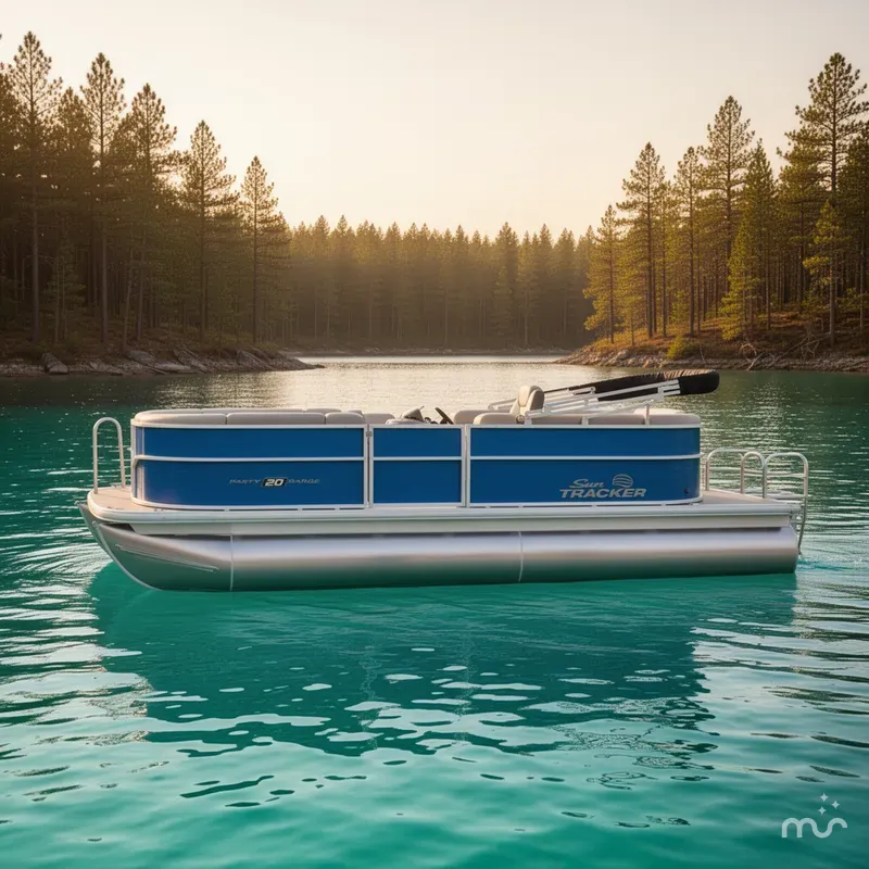 Slide: The Image of Sun Tracker Party Barge 20 DLX 2026 - 2