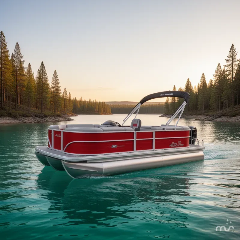 Slide: The Image of Sun Tracker Party Barge 20 DLX 2026 - 4