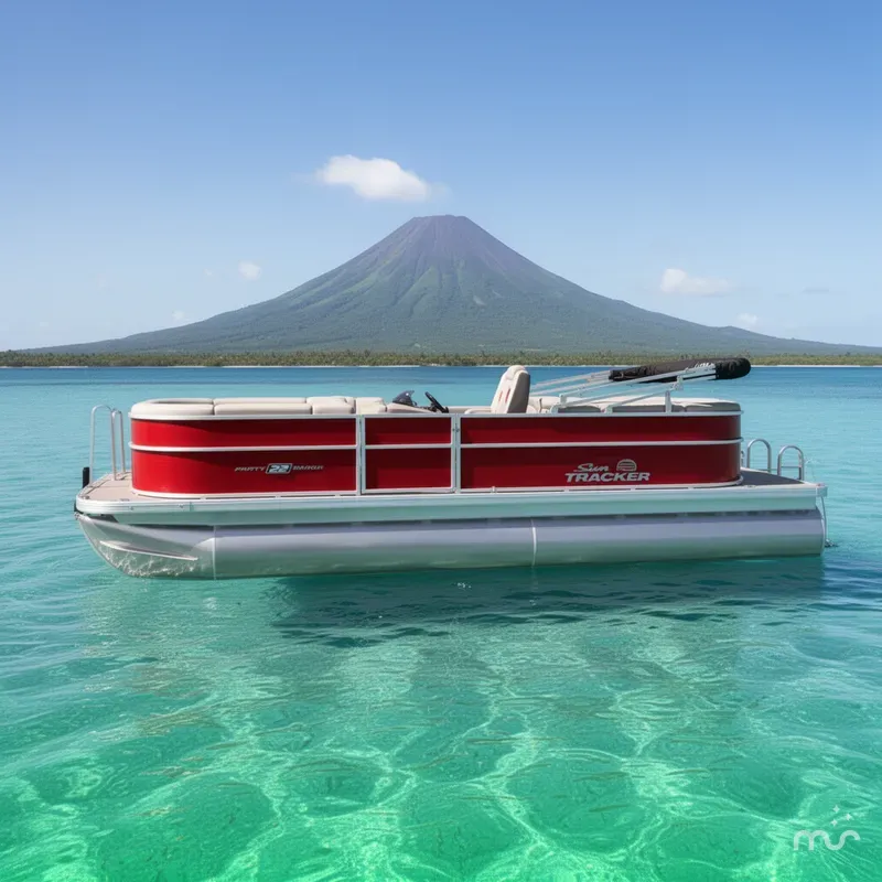 Slide: The Image of Sun Tracker Party Barge 22 DLX 2026 - 2