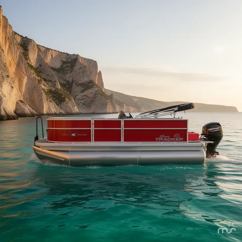 Slide: The Image of Sun Tracker Party Barge 16 DLX 2026 - 4