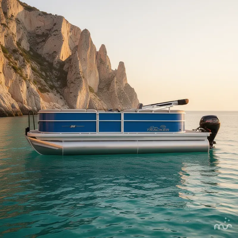 Slide: The Image of Sun Tracker Party Barge 20 DLX 2026 - 2