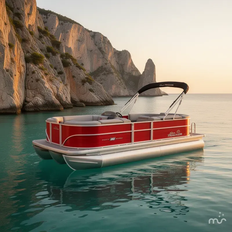 Slide: The Image of Sun Tracker Party Barge 20 DLX 2026 - 4