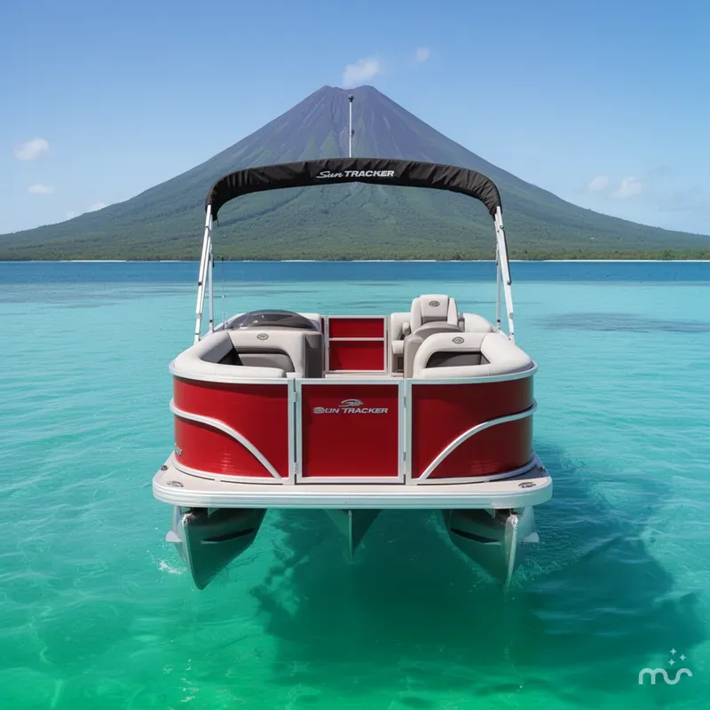 Slide: The Image of Sun Tracker Party Barge 18 DLX 2026 - 3