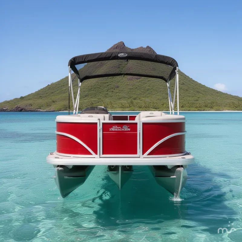 Slide: The Image of Sun Tracker Party Barge 18 DLX 2026 - 1