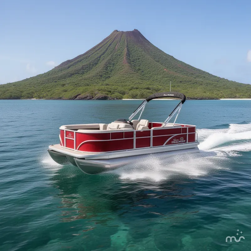 Slide: The Image of Sun Tracker Party Barge 18 DLX 2026 - 4
