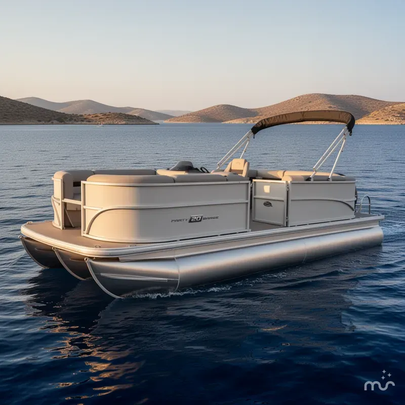 Slide: The Image of Sun Tracker Party Barge 20 DLX 2026 - 2