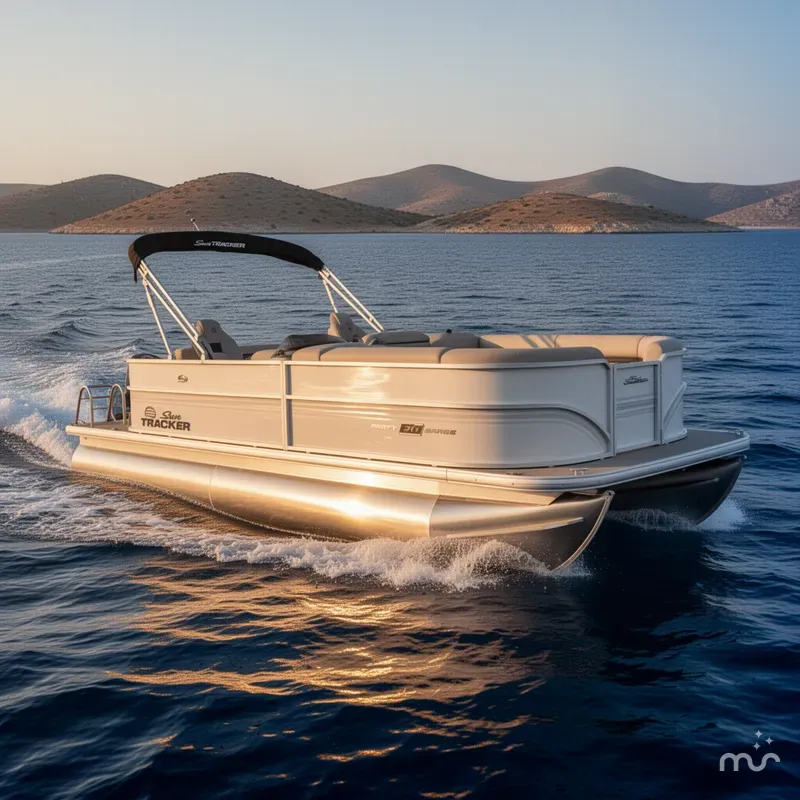 Slide: The Image of Sun Tracker Party Barge 20 DLX 2026 - 4