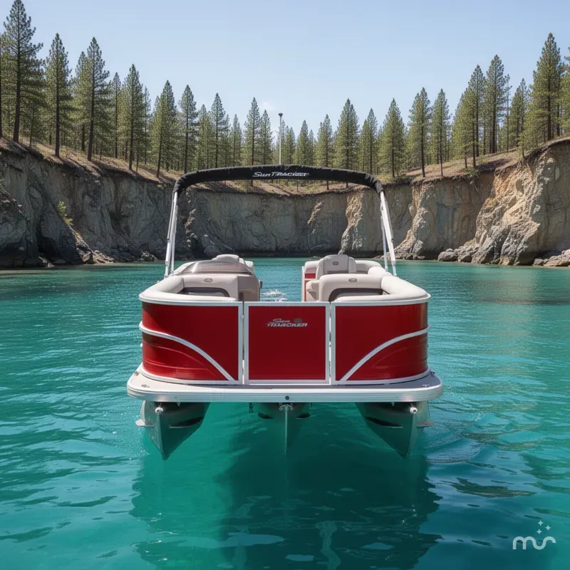 Slide: The Image of Sun Tracker Party Barge 18 DLX 2026 - 3