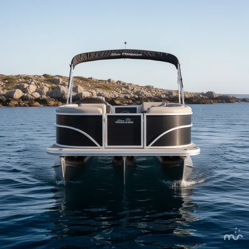 Slide: The Image of Sun Tracker Party Barge 20 DLX 2026 - 1
