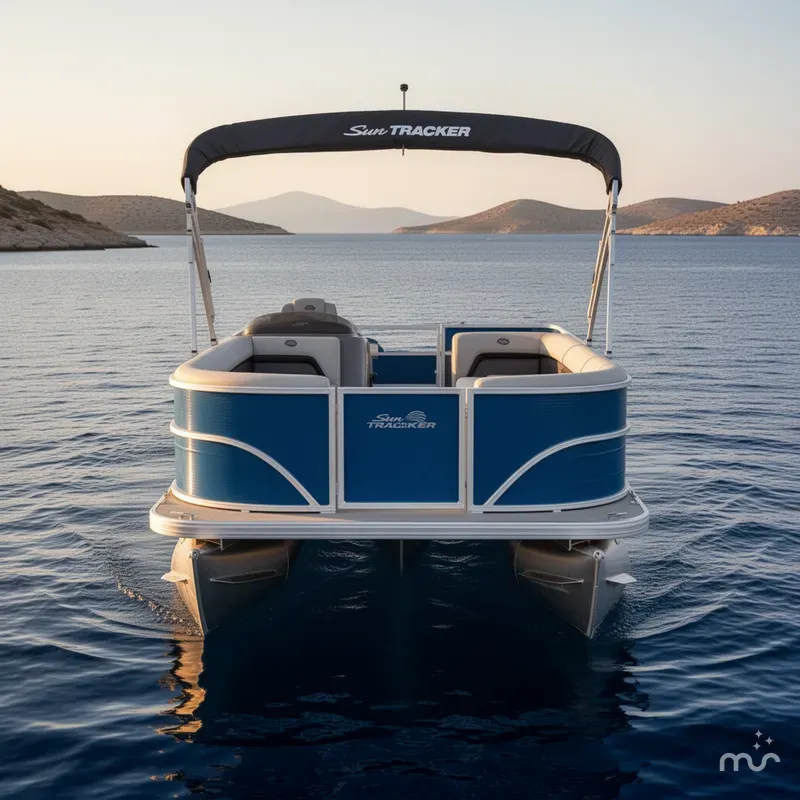 Slide: The Image of Sun Tracker Party Barge 18 DLX 2026 - 3