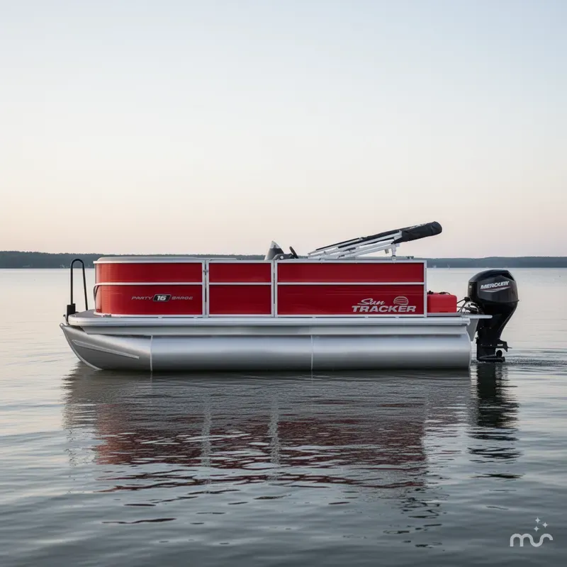 Slide: The Image of Sun Tracker Party Barge 16 DLX 2026 - 4