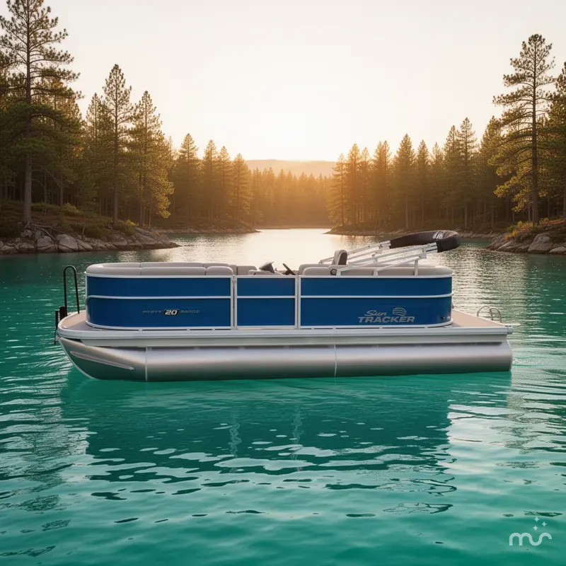 Slide: The Image of Sun Tracker Party Barge 20 DLX 2026 - 2