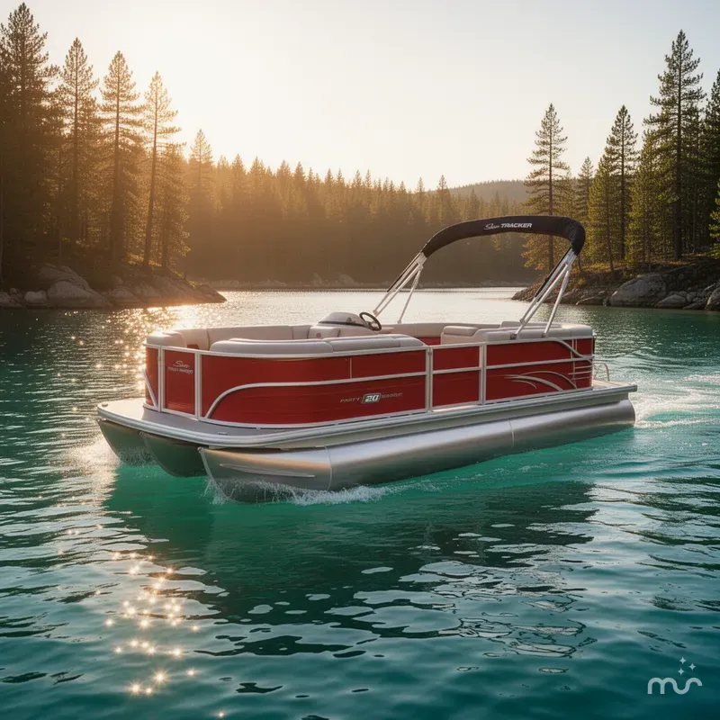 Slide: The Image of Sun Tracker Party Barge 20 DLX 2026 - 4