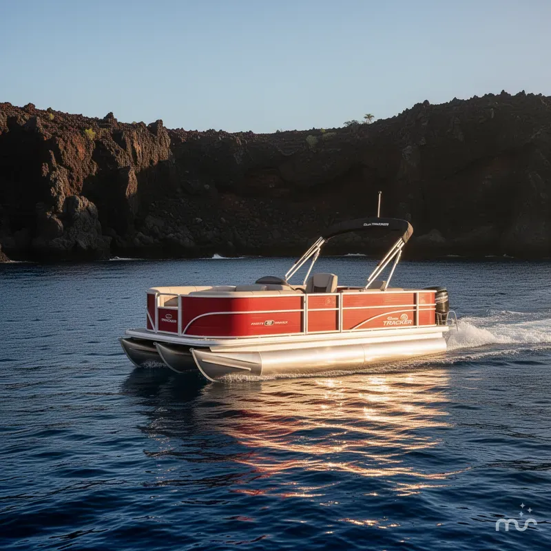 Slide: The Image of Sun Tracker Party Barge 18 DLX 2026 - 2