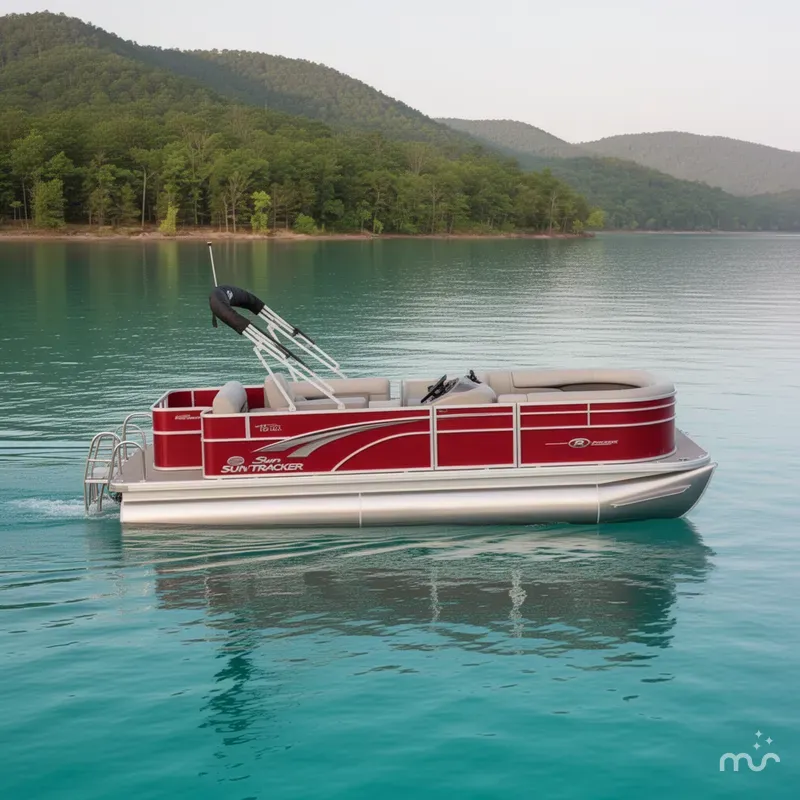 Slide: The Image of Sun Tracker Party Barge 18 DLX 2026 - 2