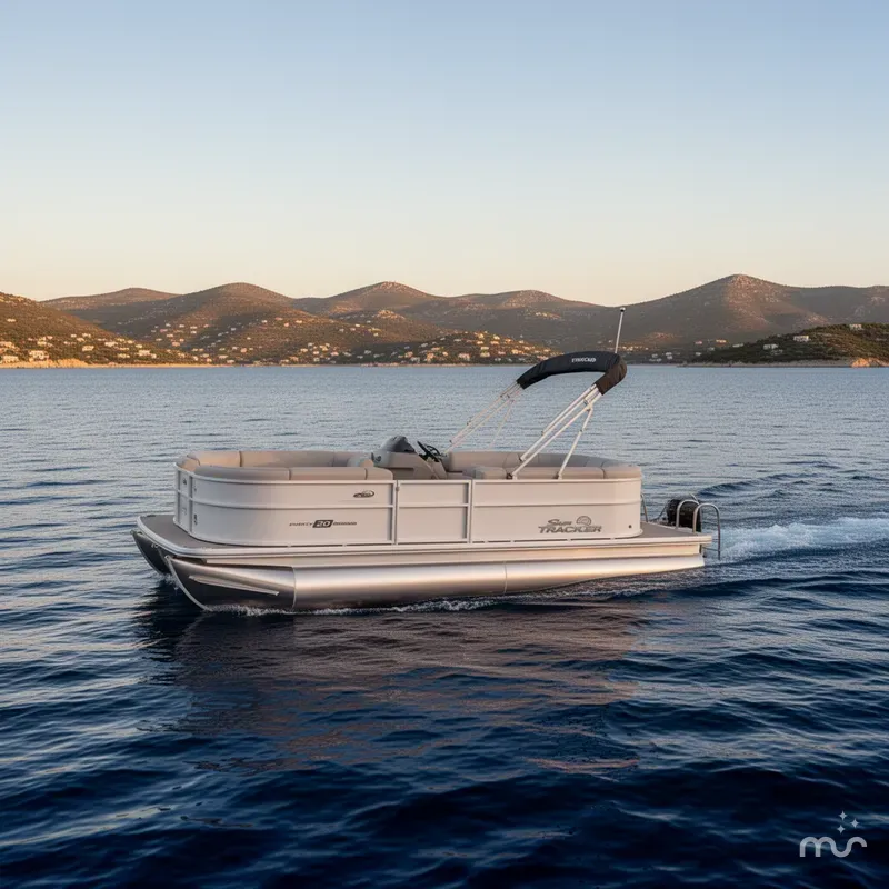 Slide: The Image of Sun Tracker Party Barge 20 DLX 2026 - 4