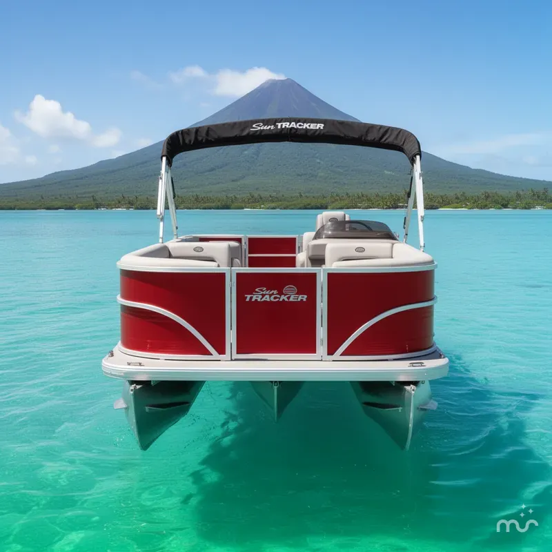 Slide: The Image of Sun Tracker Party Barge 18 DLX 2026 - 3