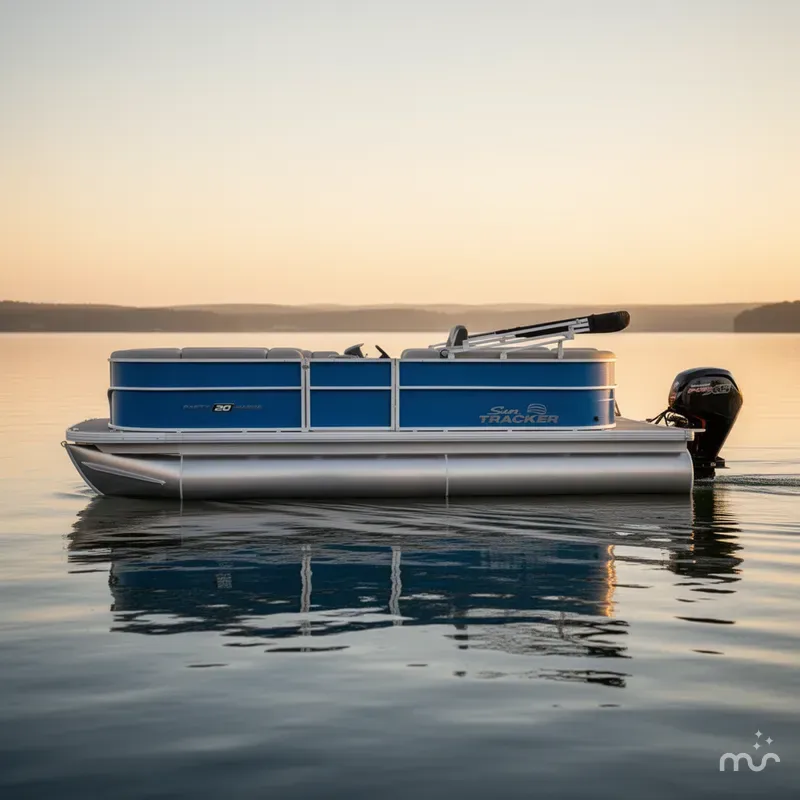 Slide: The Image of Sun Tracker Party Barge 20 DLX 2026 - 2