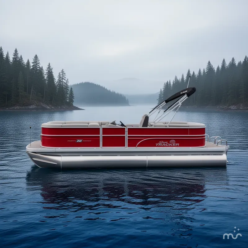 Slide: The Image of Sun Tracker Party Barge 22 DLX 2026 - 2