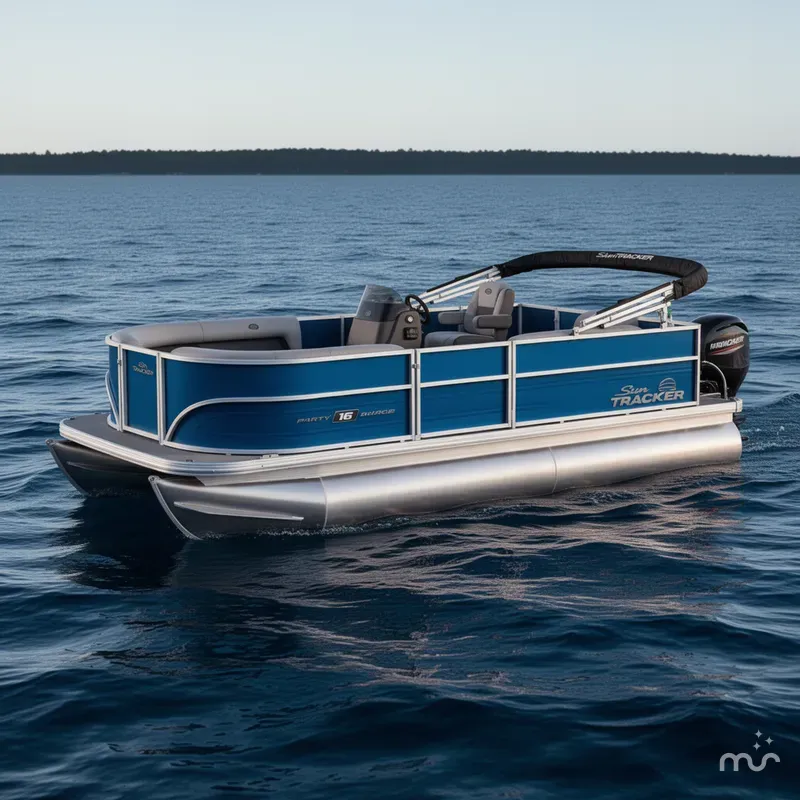The Image of Sun Tracker Party Barge 16 DLX 2026 - 0