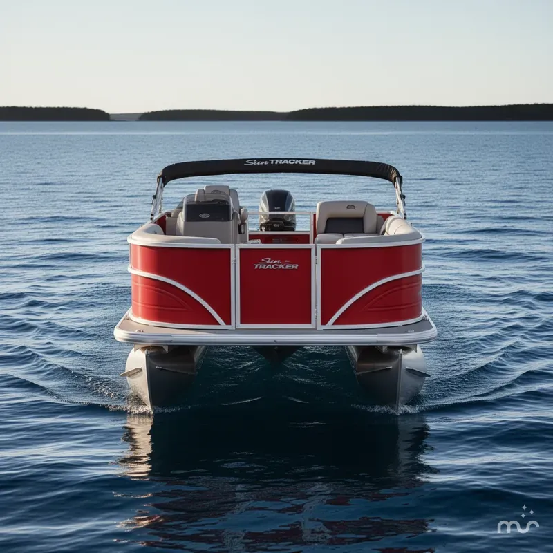 Slide: The Image of Sun Tracker Party Barge 16 DLX 2026 - 1
