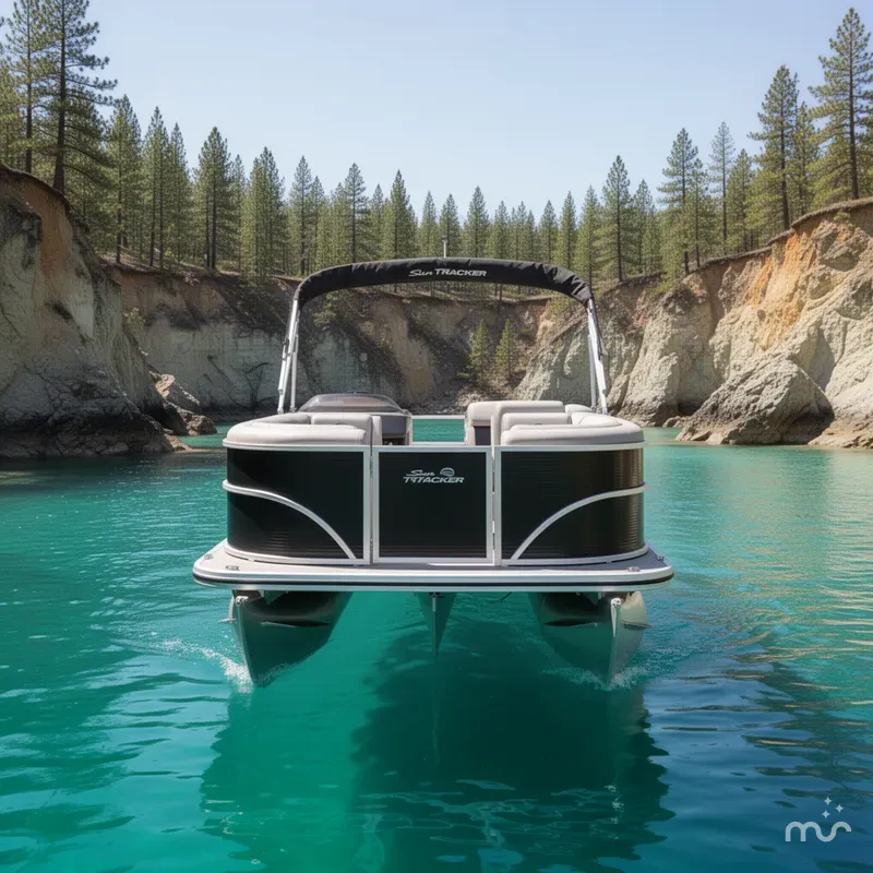 Slide: The Image of Sun Tracker Party Barge 20 DLX 2026 - 1