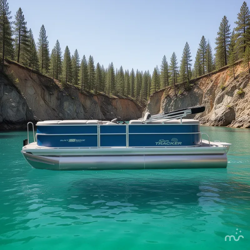 Slide: The Image of Sun Tracker Party Barge 20 DLX 2026 - 2