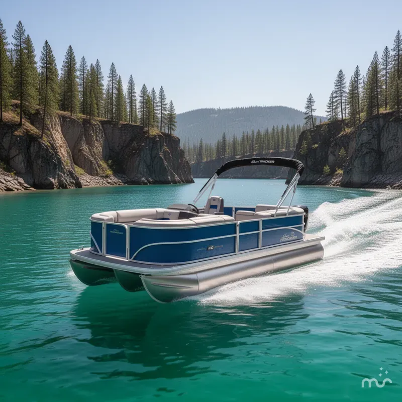 Slide: The Image of Sun Tracker Party Barge 20 DLX 2026 - 4