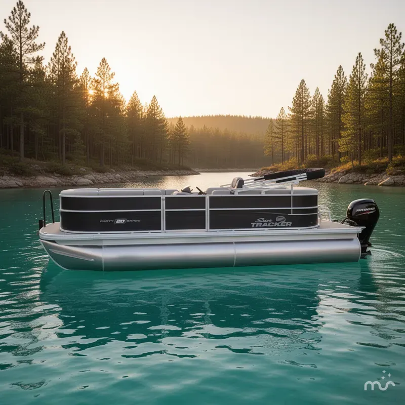 Slide: The Image of Sun Tracker Party Barge 20 DLX 2026 - 2