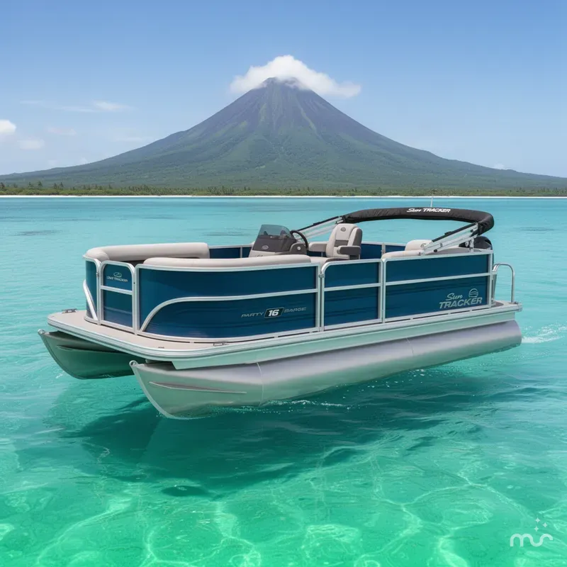 The Image of Sun Tracker Party Barge 16 DLX 2026 - 0