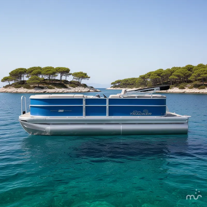 Slide: The Image of Sun Tracker Party Barge 20 DLX 2026 - 2