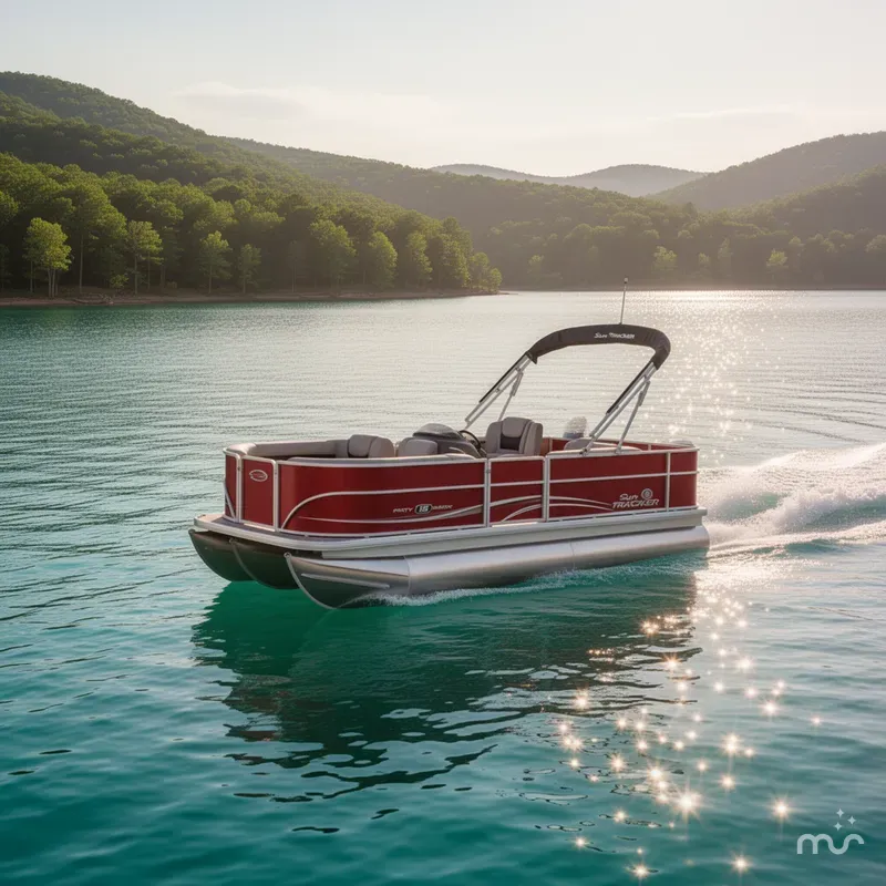 Slide: The Image of Sun Tracker Party Barge 18 DLX 2026 - 4
