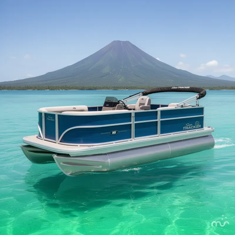 The Image of Sun Tracker Party Barge 16 DLX 2026 - 0