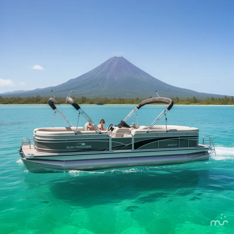 Slide: The Image of Sun Tracker Party Barge 16 DLX 2026 - 4