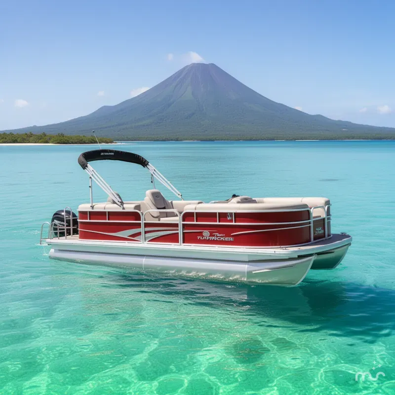 Slide: The Image of Sun Tracker Party Barge 22 DLX 2026 - 2