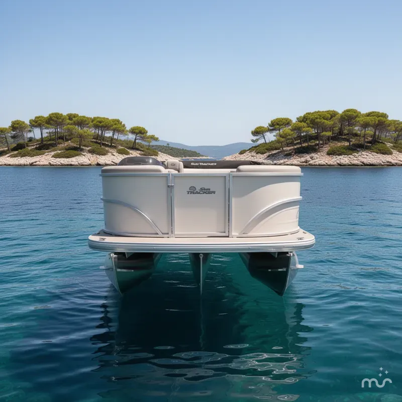 Slide: The Image of Sun Tracker Party Barge 20 DLX 2026 - 1