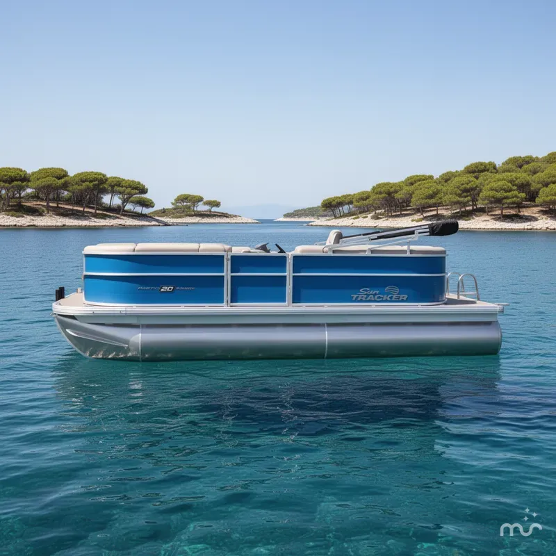 Slide: The Image of Sun Tracker Party Barge 20 DLX 2026 - 2