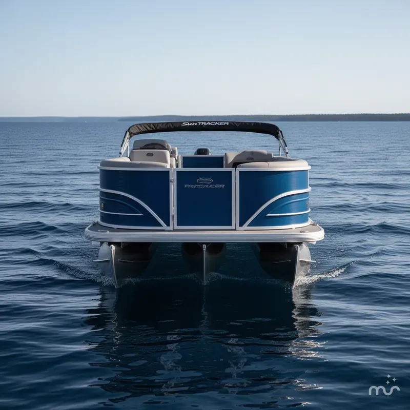 Slide: The Image of Sun Tracker Party Barge 16 DLX 2026 - 1
