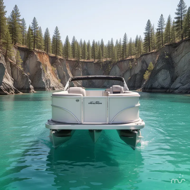 Slide: The Image of Sun Tracker Party Barge 16 DLX 2026 - 3
