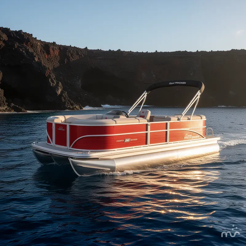 Slide: The Image of Sun Tracker Party Barge 20 DLX 2026 - 4