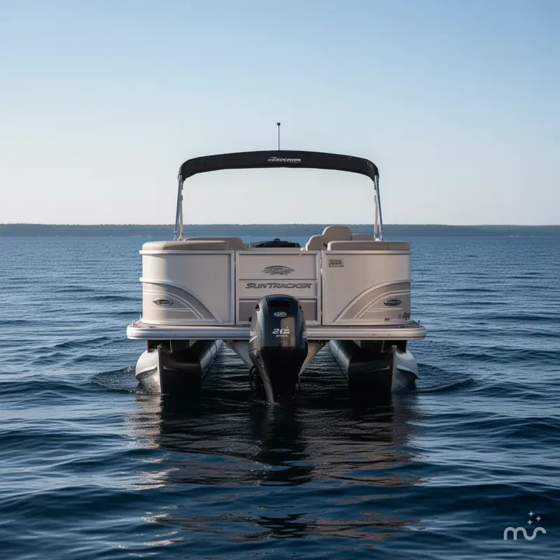 Slide: The Image of Sun Tracker Party Barge 20 DLX 2026 - 2