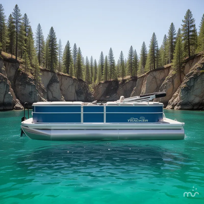Slide: The Image of Sun Tracker Party Barge 20 DLX 2026 - 2